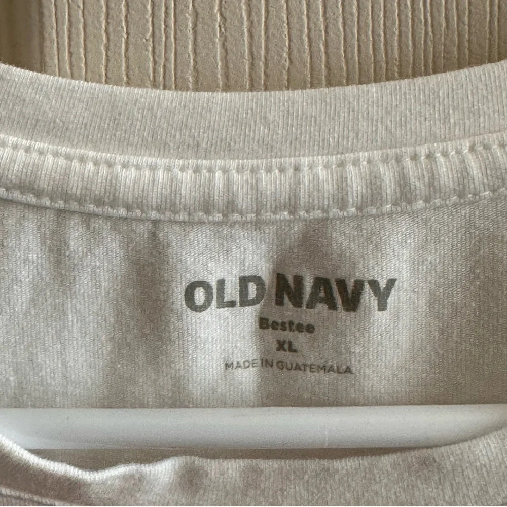 Old Navy White Bestee Cotton Modal Blend T-Shirt Women’s Size XL - Picture 3 of 4